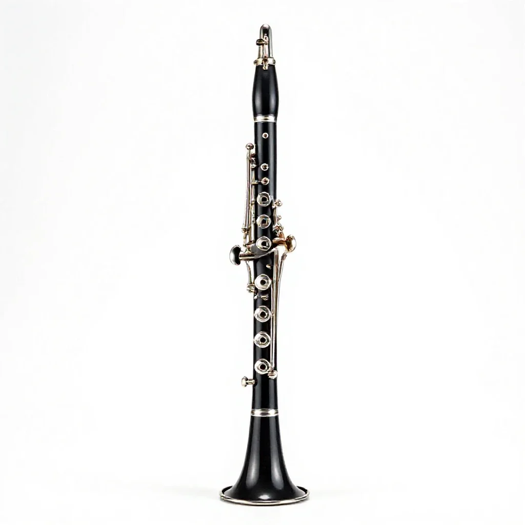 Bass clarinet isolated on a white background