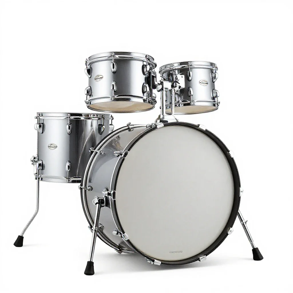 Bass drum isolated on a white background