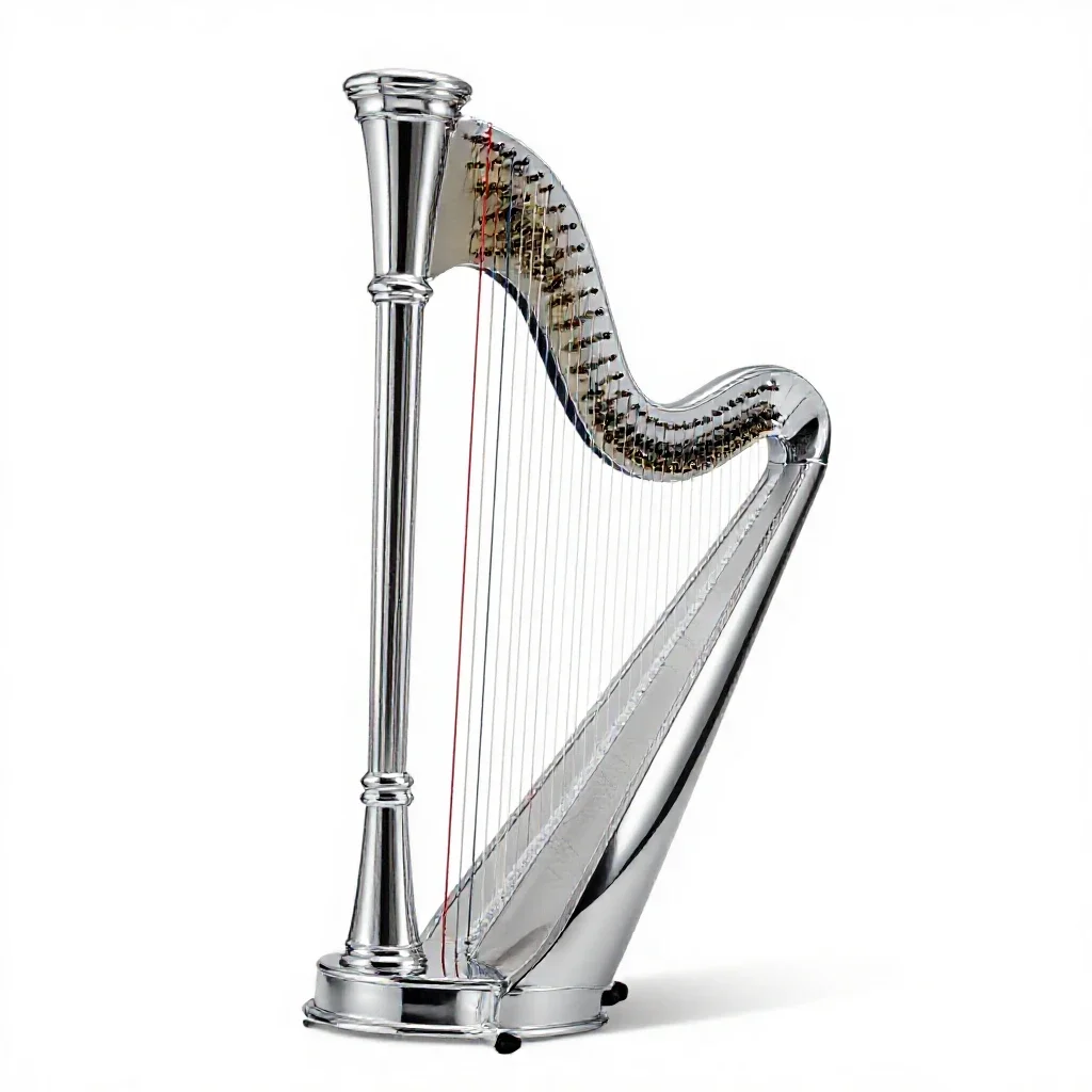 Chordophone isolated on a white background
