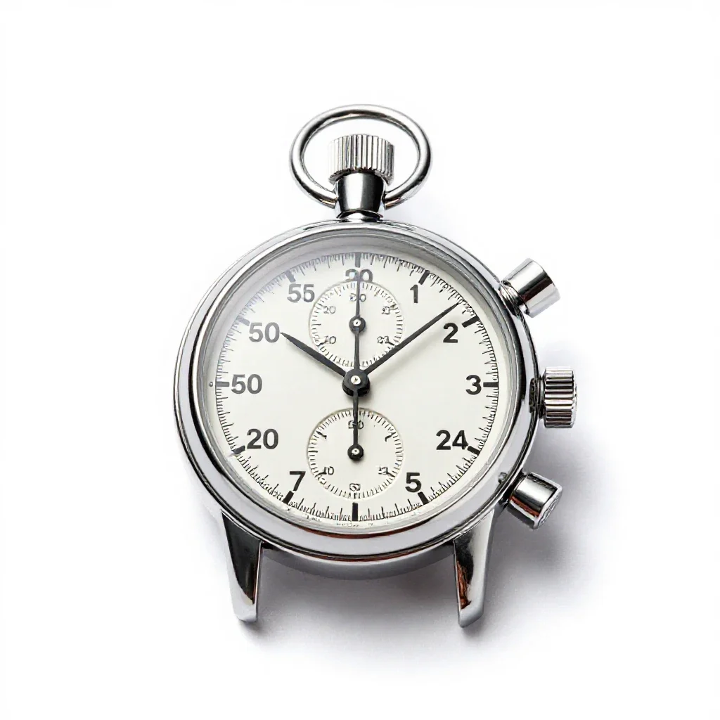Chronograph isolated on a white background