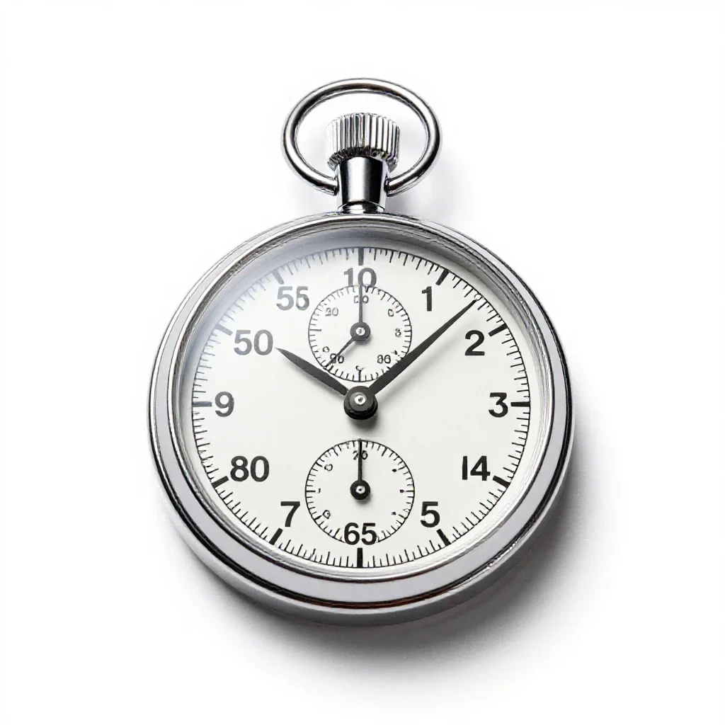 Chronometer isolated on a white background