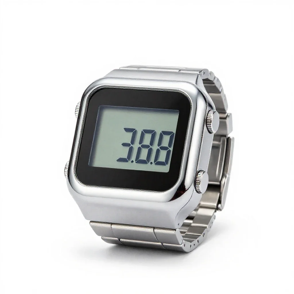 Digital watch isolated on a white background