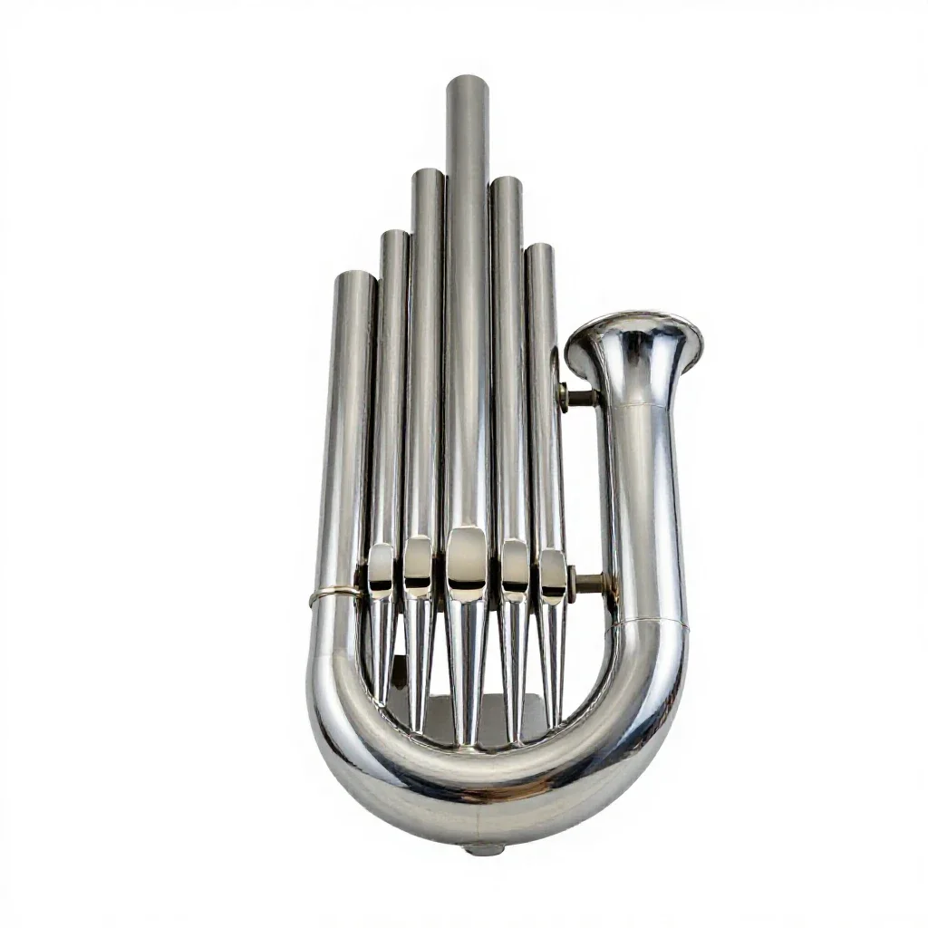 Flue pipe isolated on a white background