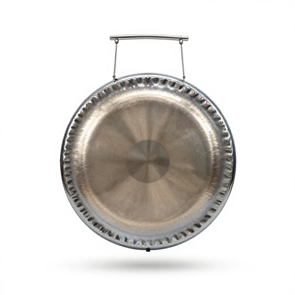 Gong isolated on a white background