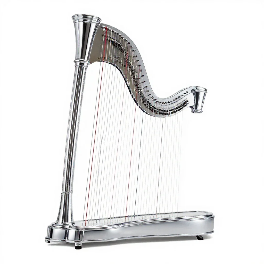 Harpsichord isolated on a white background