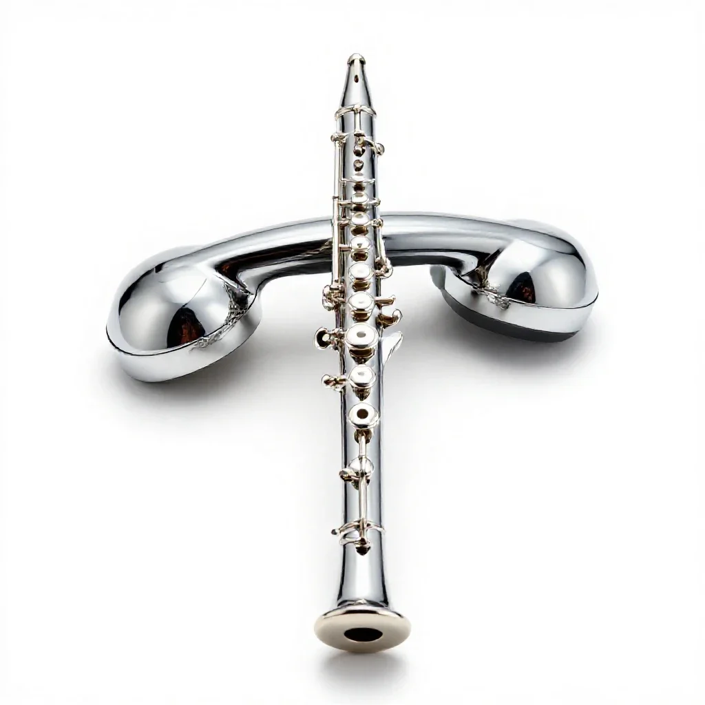 Heckelphone isolated on a white background