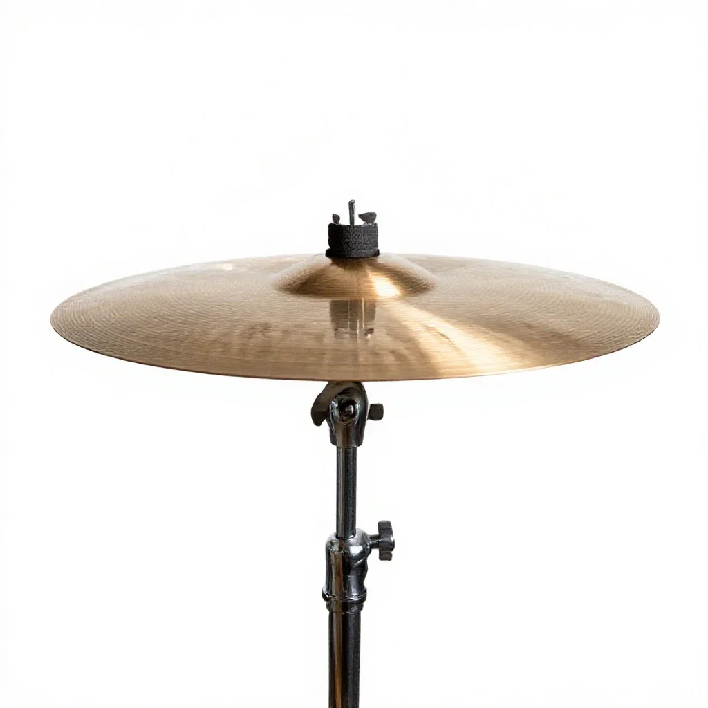 High-hat cymbal isolated on a white background