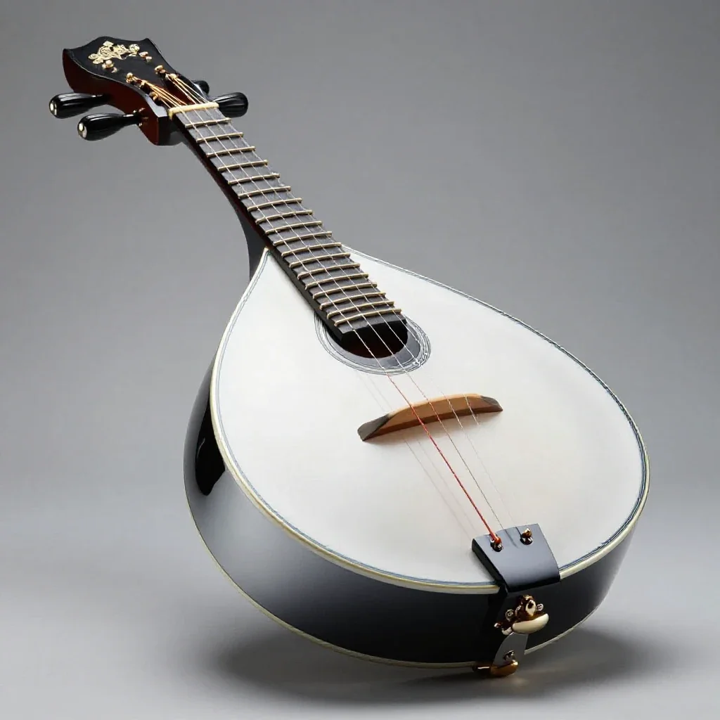 Mandola isolated on a white background
