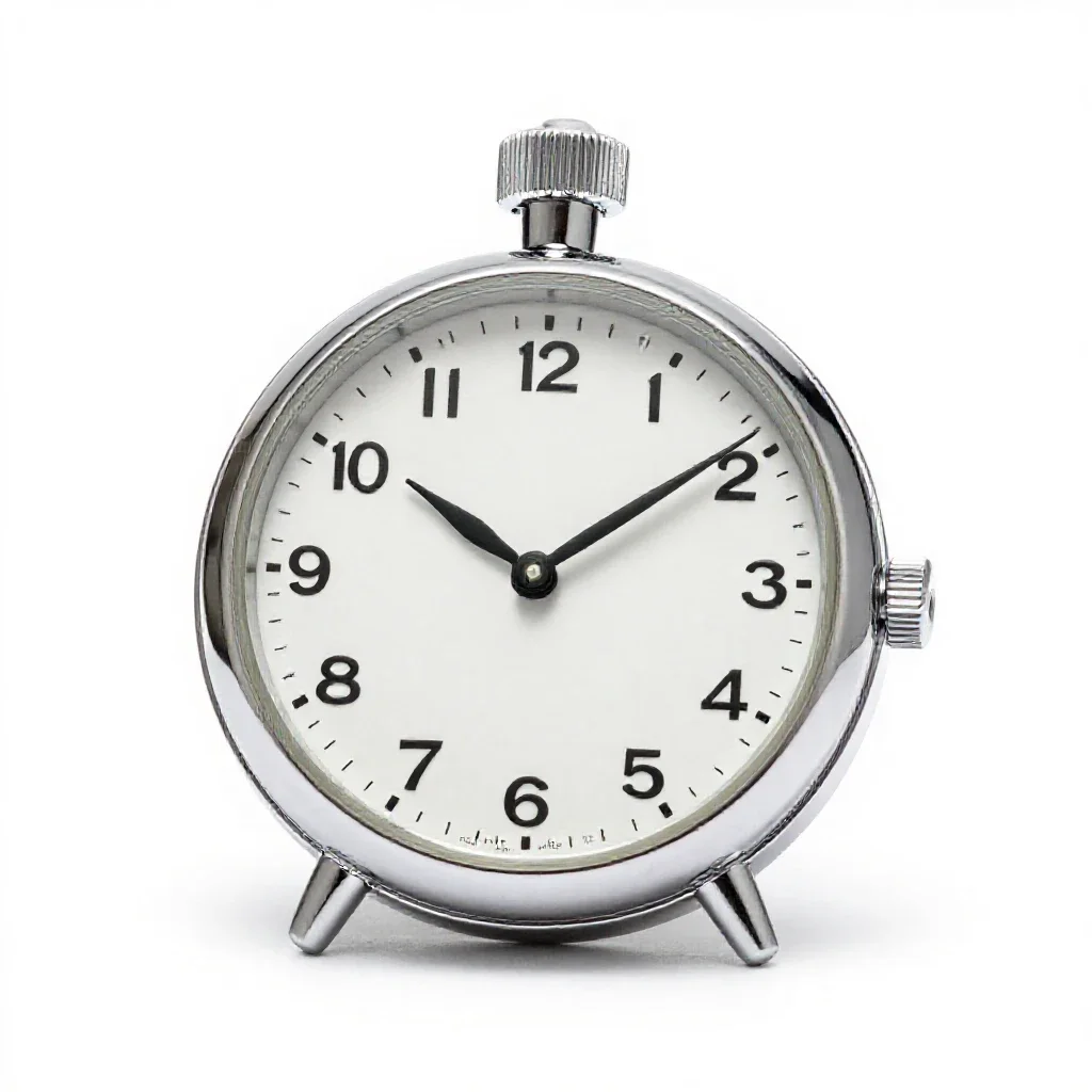 Pendulum watch isolated on a white background