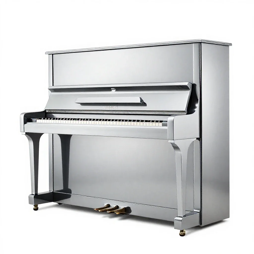 Piano isolated on a white background