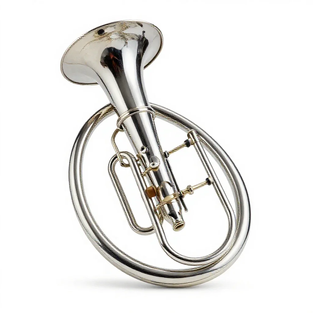 Sackbut isolated on a white background