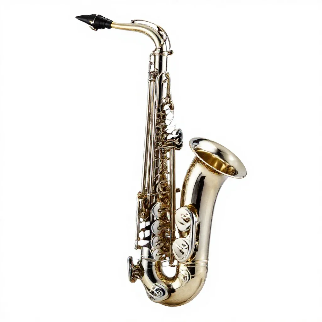 Saxhorn isolated on a white background
