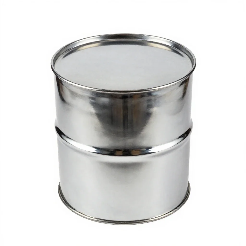Steel drum isolated on a white background