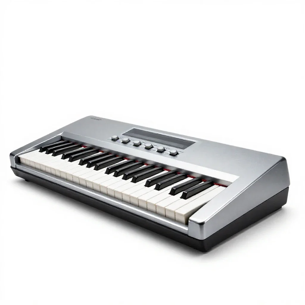 Synthesizer isolated on a white background