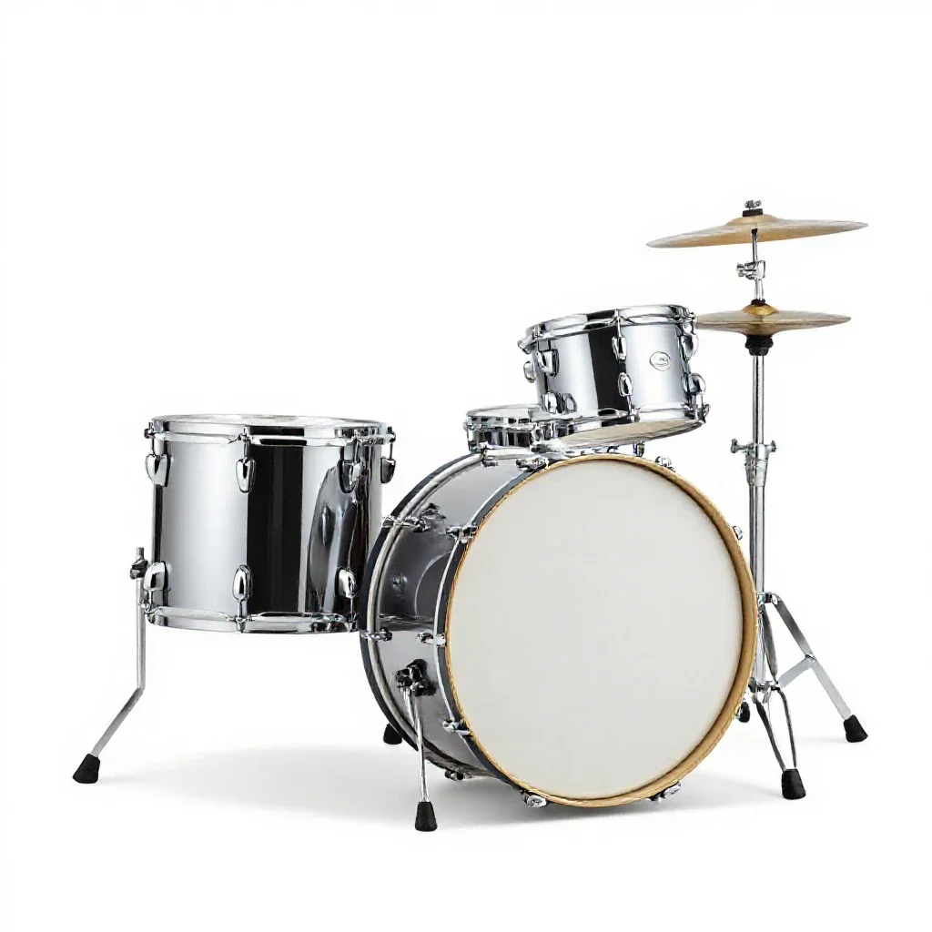 Tenor drum isolated on a white background