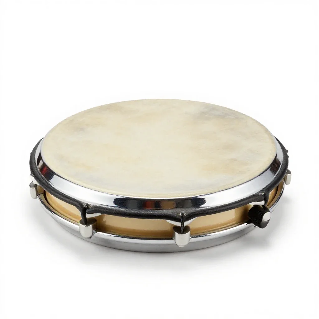 Timbrel isolated on a white background