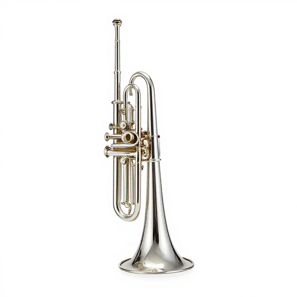 Wind instrument isolated on a white background