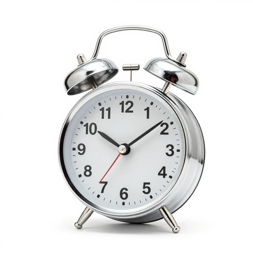 Alarm clock isolated on a white background