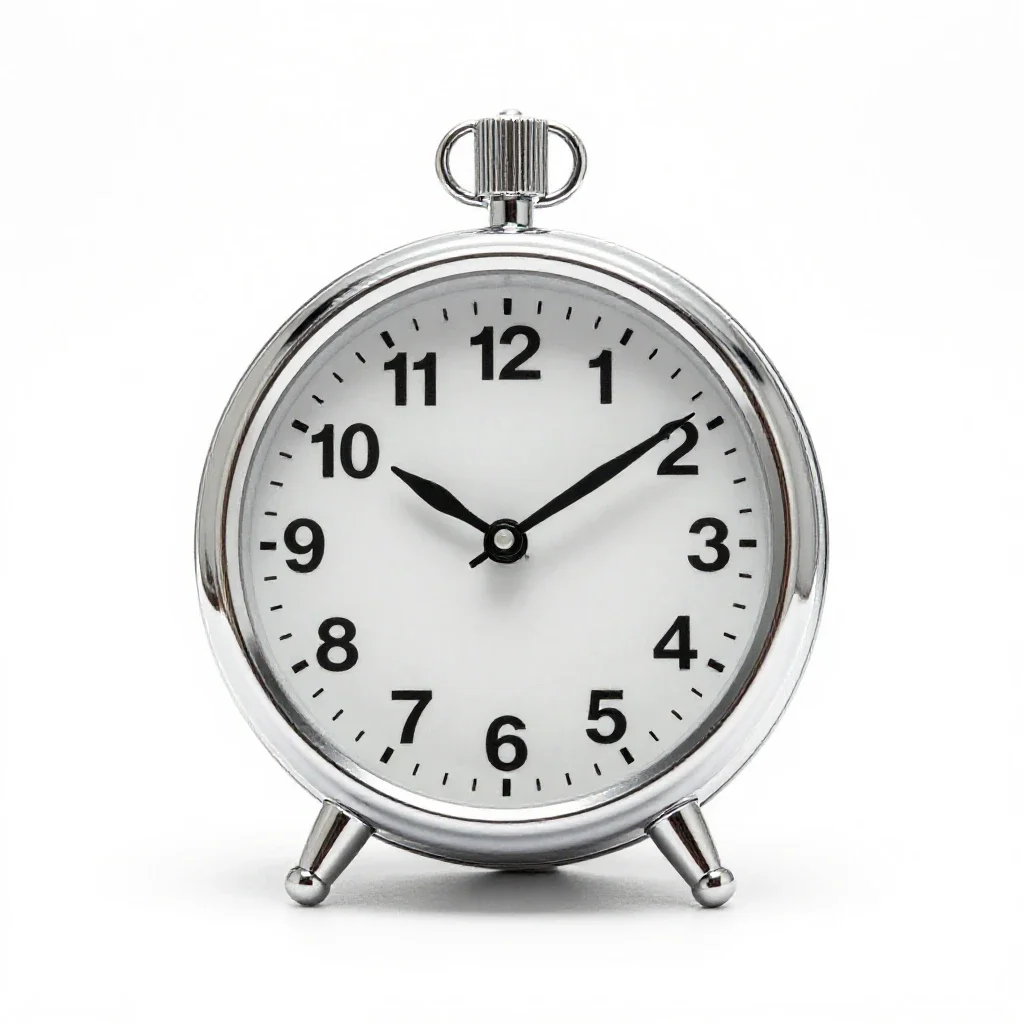 Ammonia clock isolated on a white background