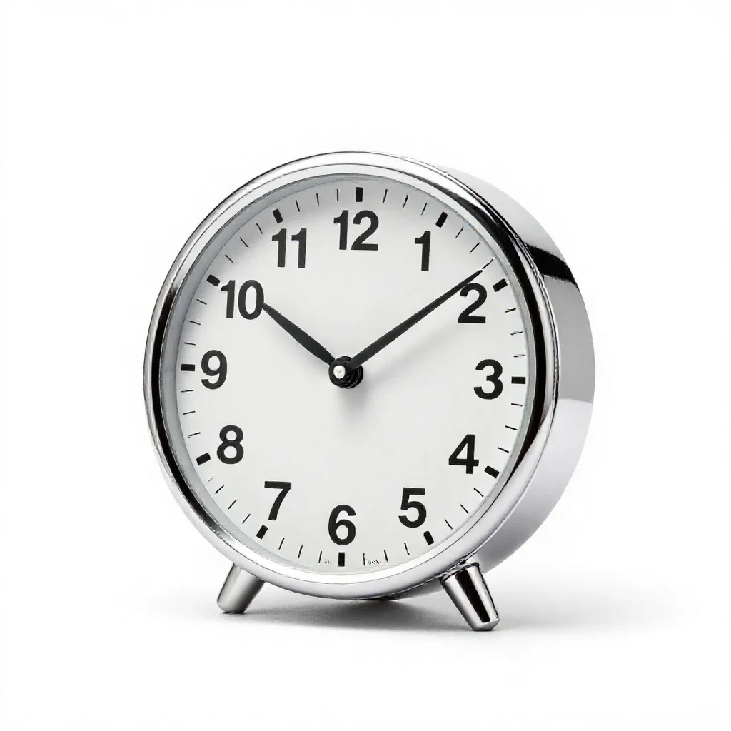 Atomic clock isolated on a white background