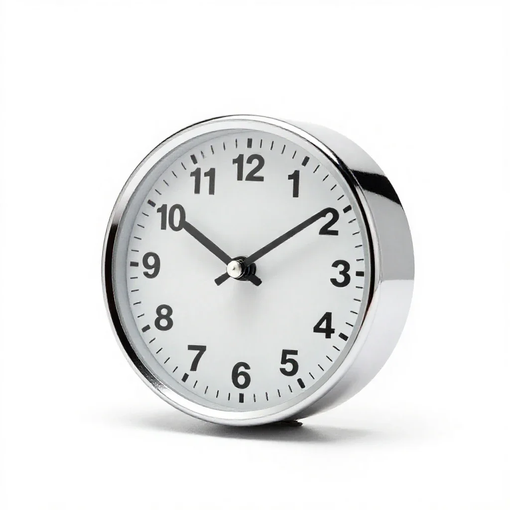 Electric clock isolated on a white background