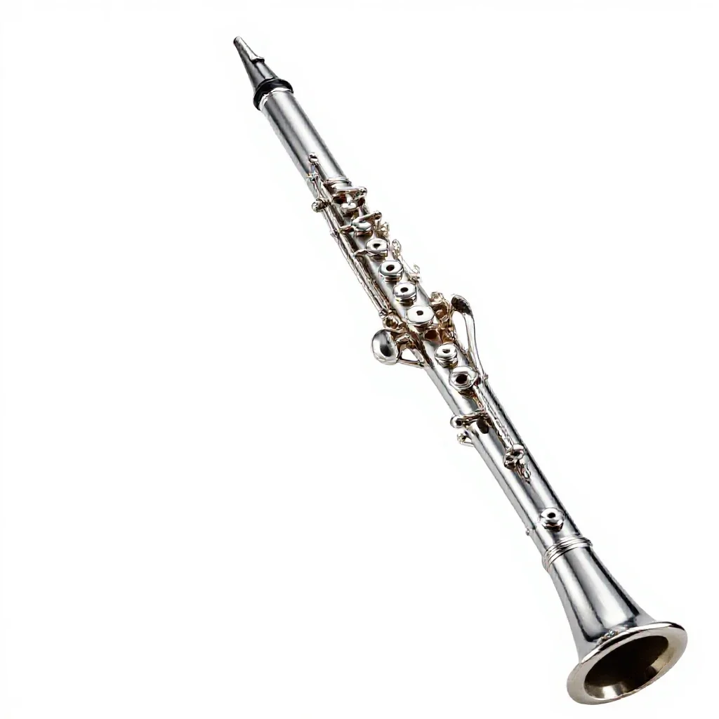 Oboe da caccia isolated on a white background
