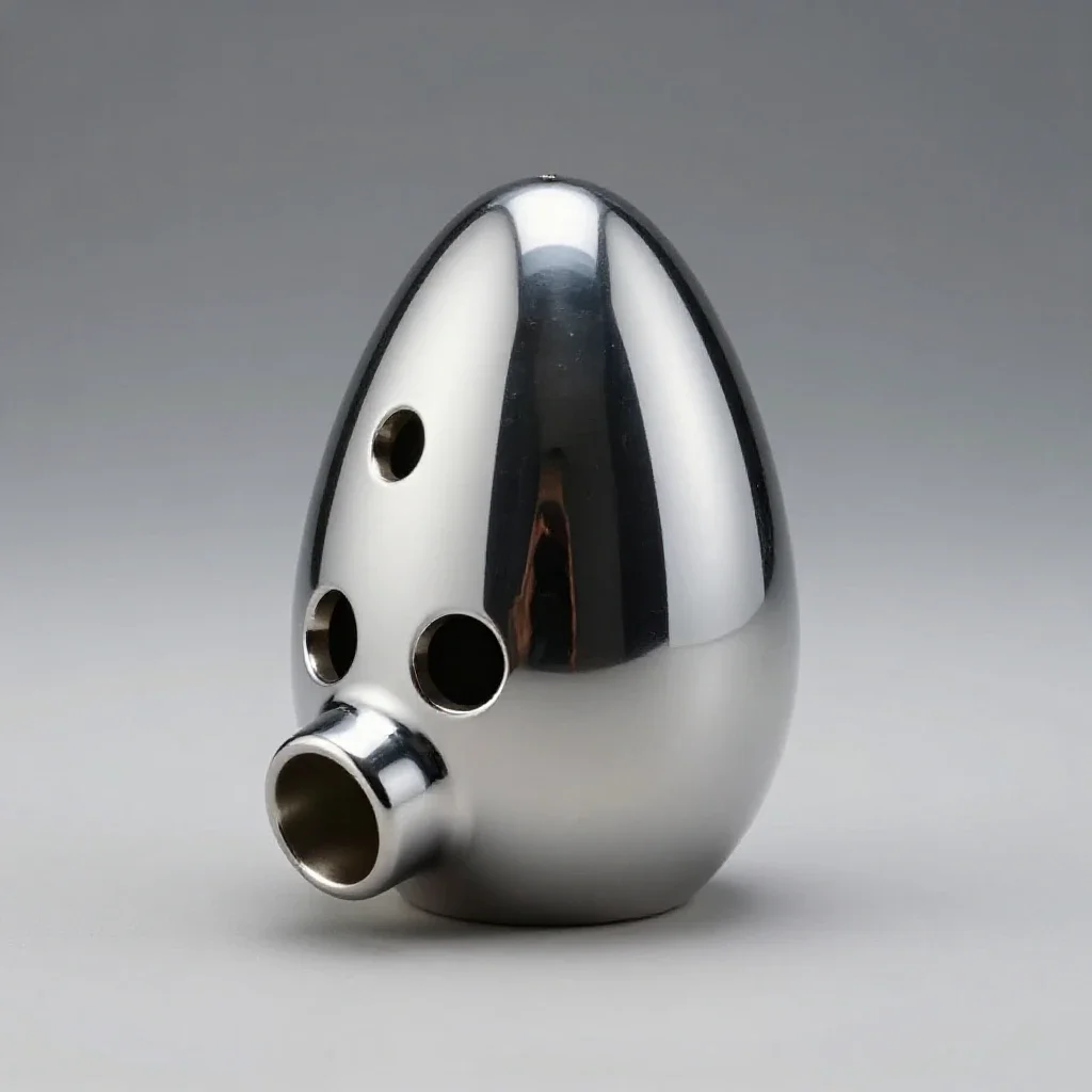 Ocarina isolated on a white background