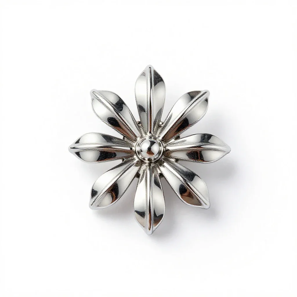 Brooch isolated on a white background
