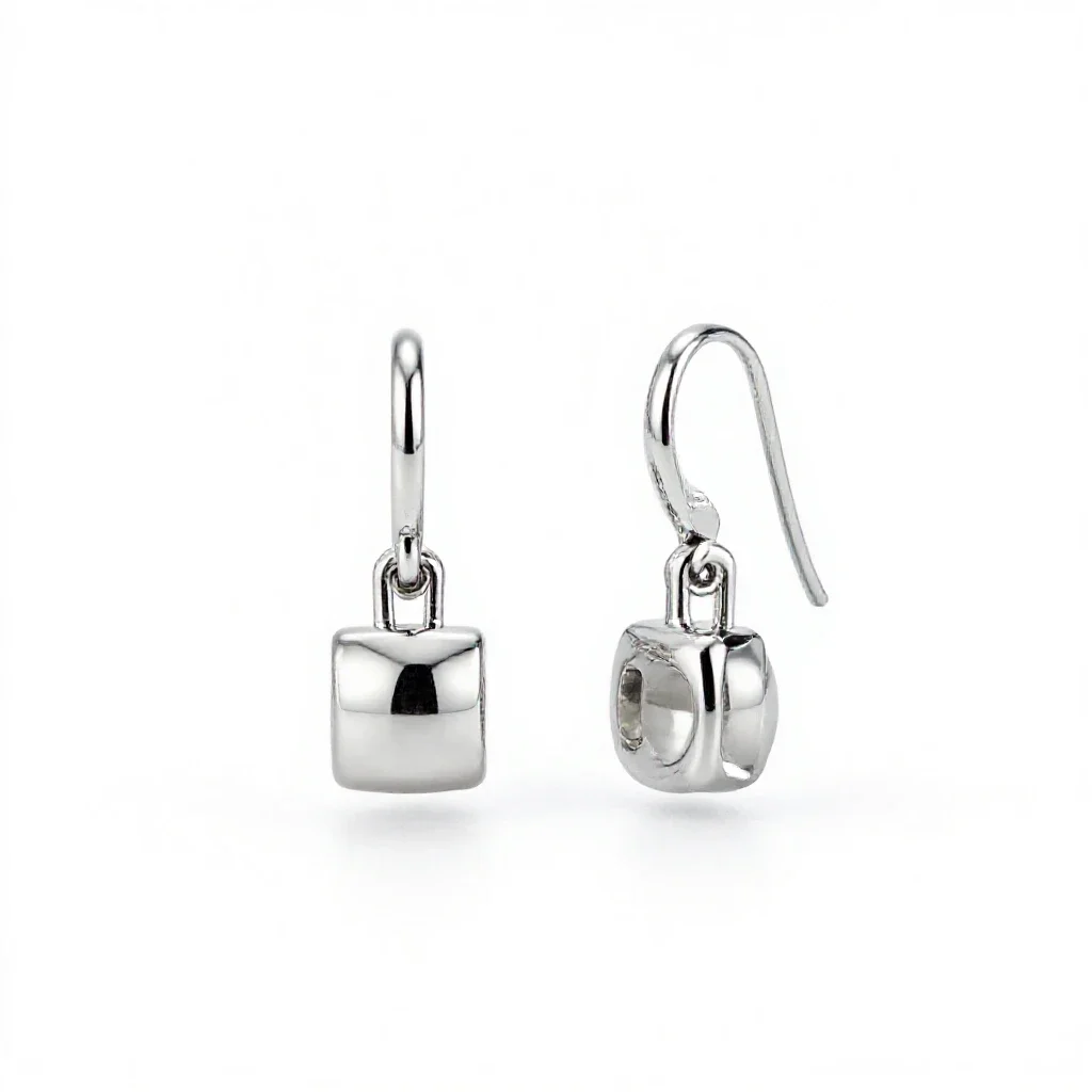 Earring isolated on a white background