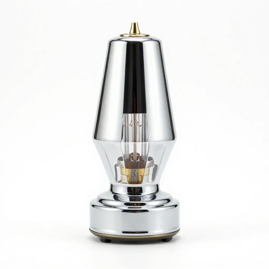 Carbon arc lamp isolated on a white background