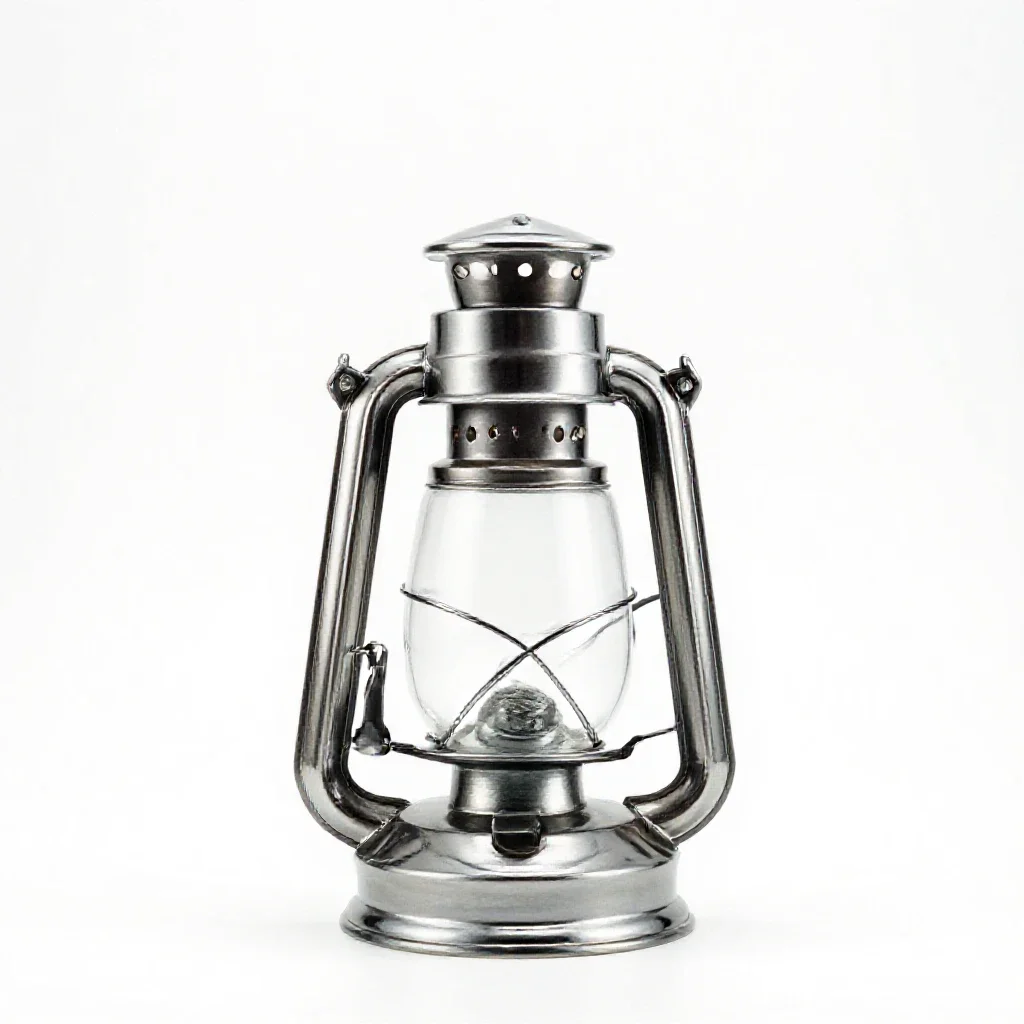 Dark lantern isolated on a white background