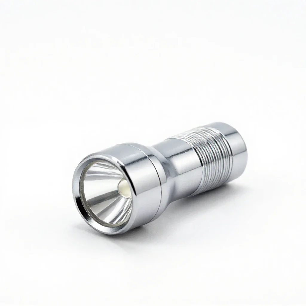 Flashlight isolated on a white background