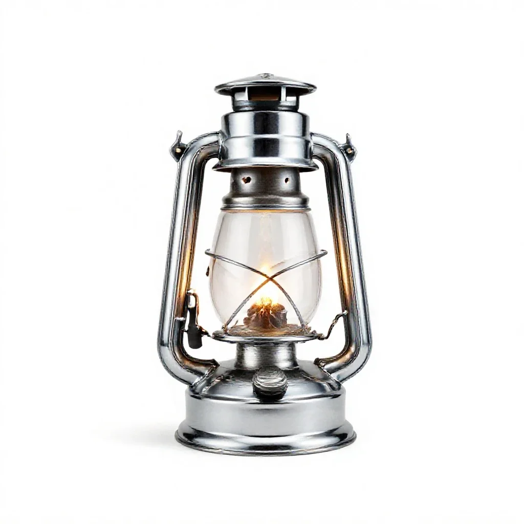 Gas lamp isolated on a white background