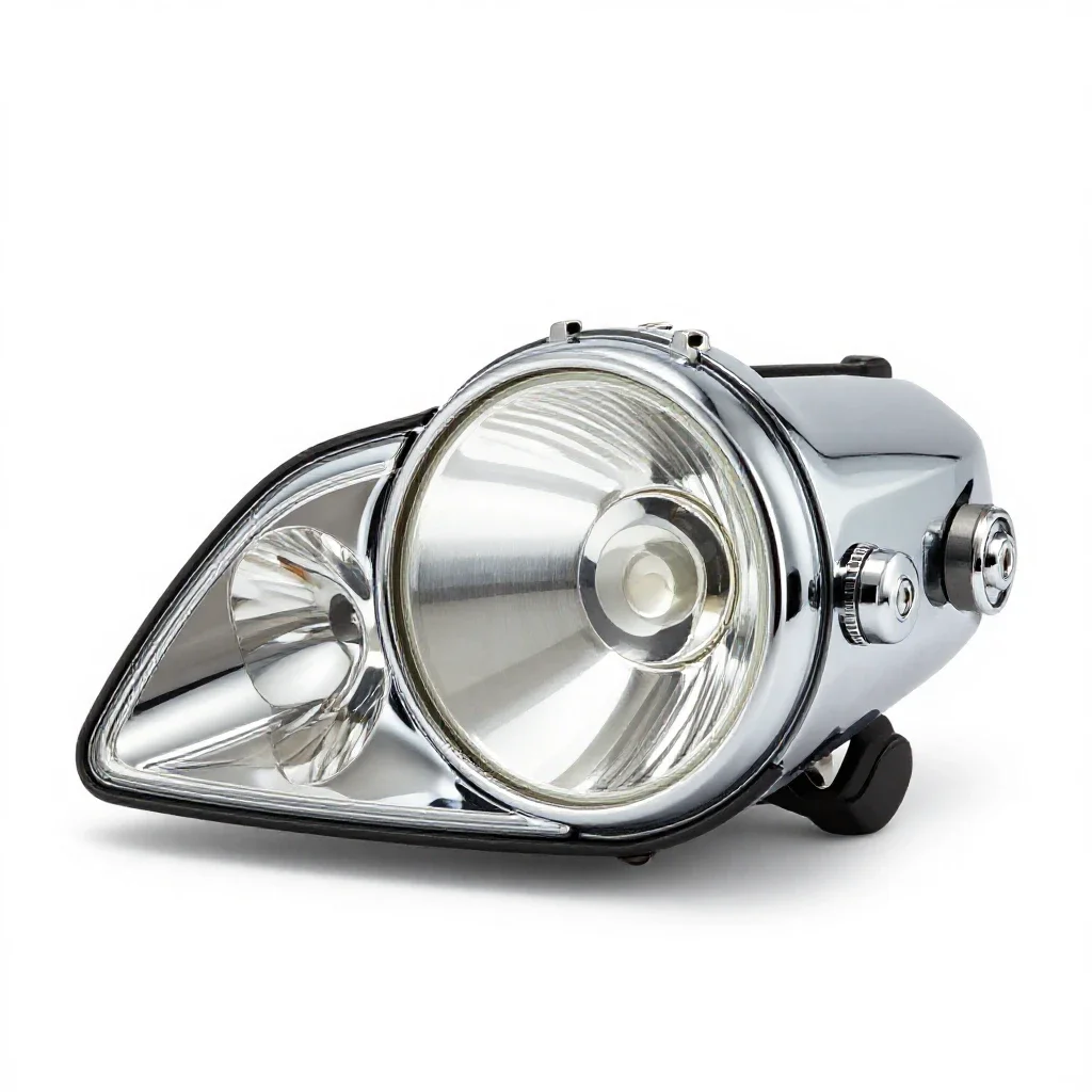 Headlight isolated on a white background