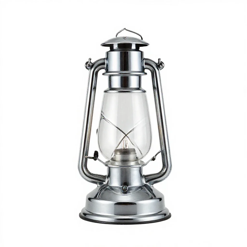 Hurricane lamp isolated on a white background