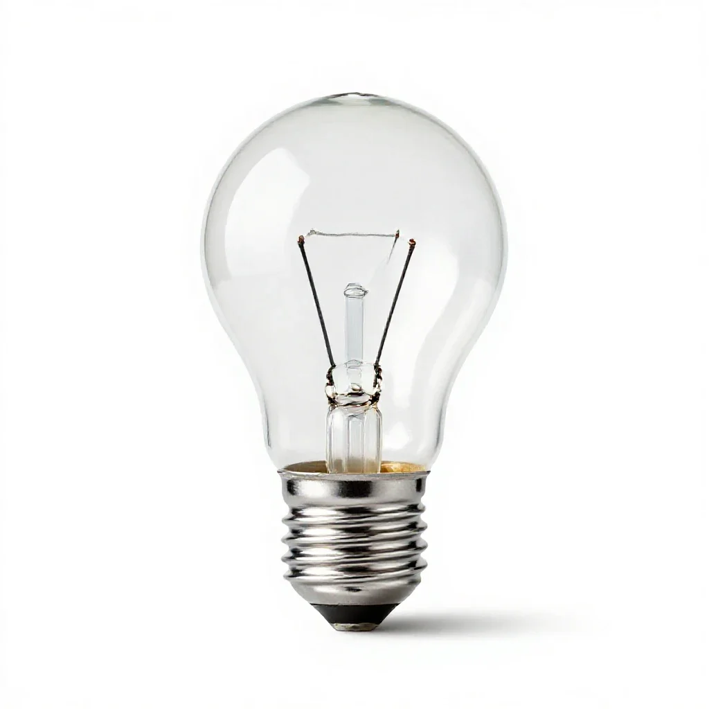 Light bulb isolated on a white background