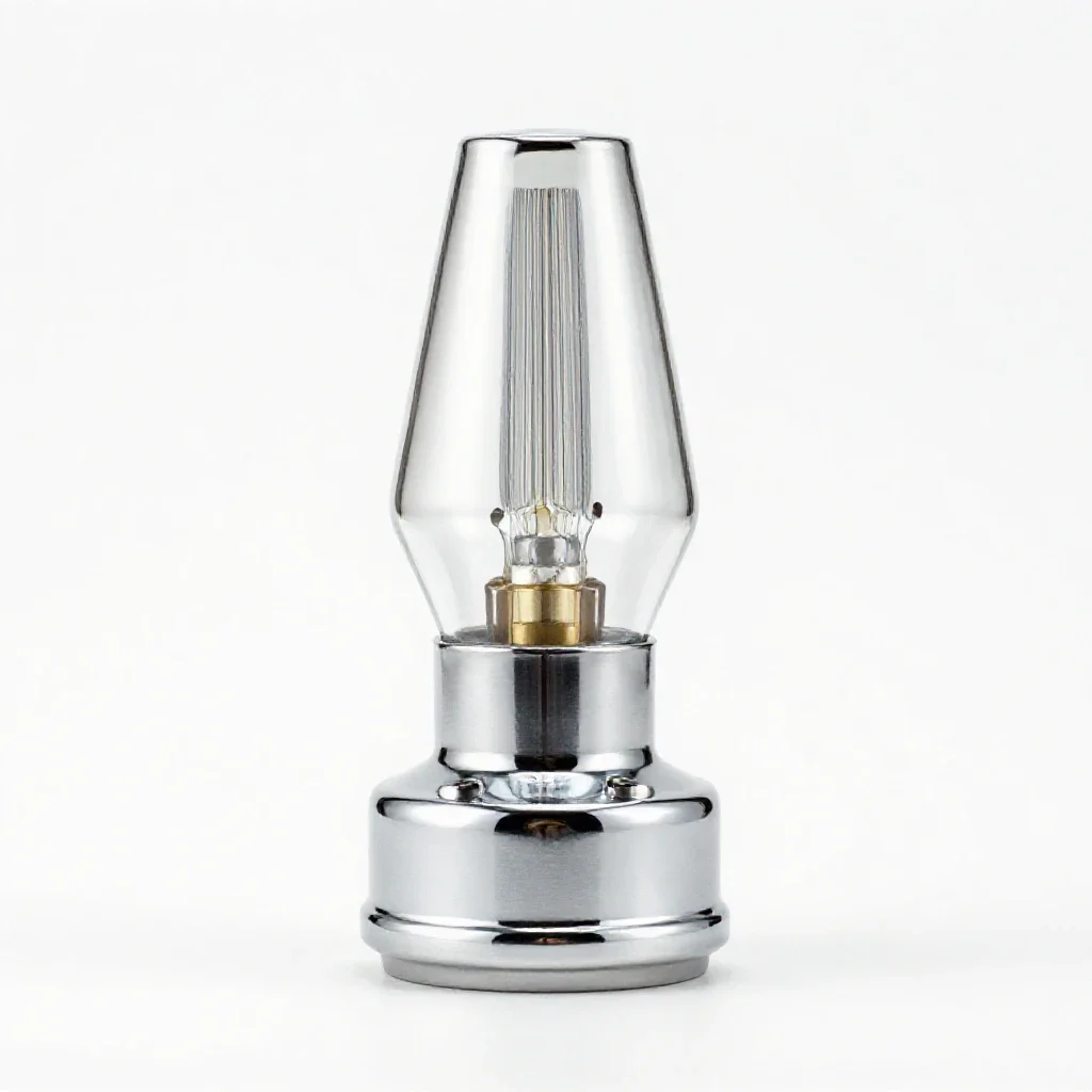 Mercury-vapor lamp isolated on a white background