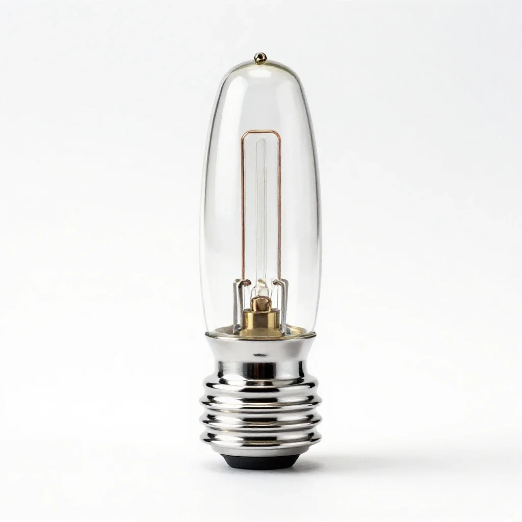 Neon lamp isolated on a white background