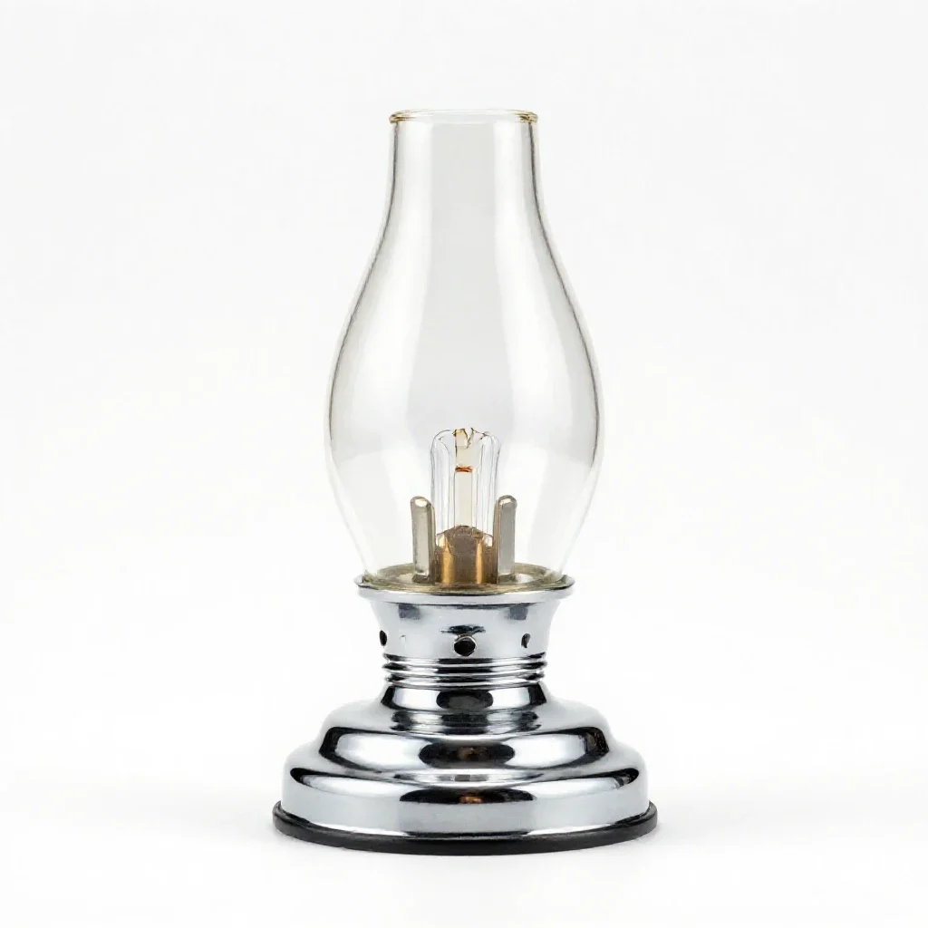 Quartz lamp isolated on a white background
