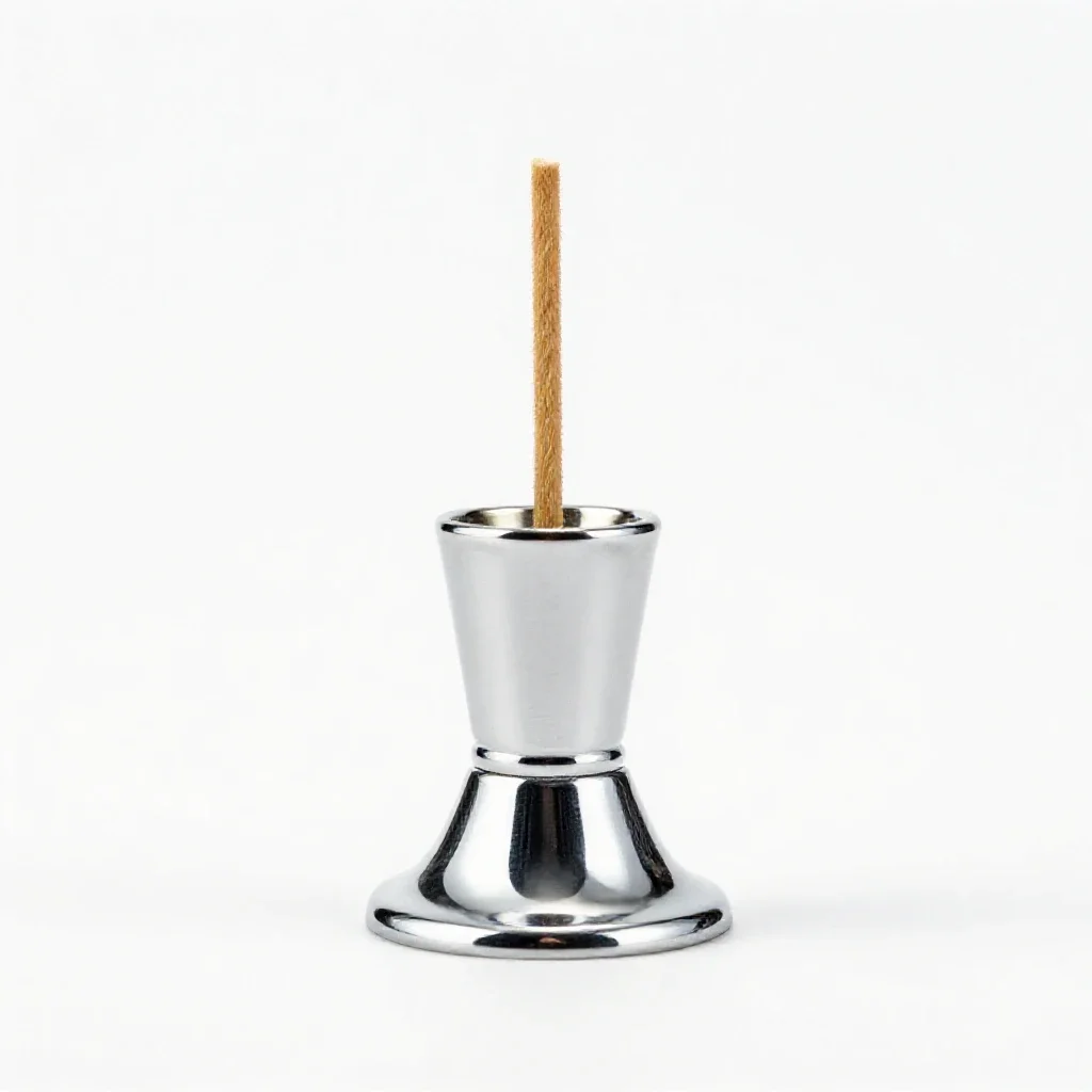 Rushlight isolated on a white background