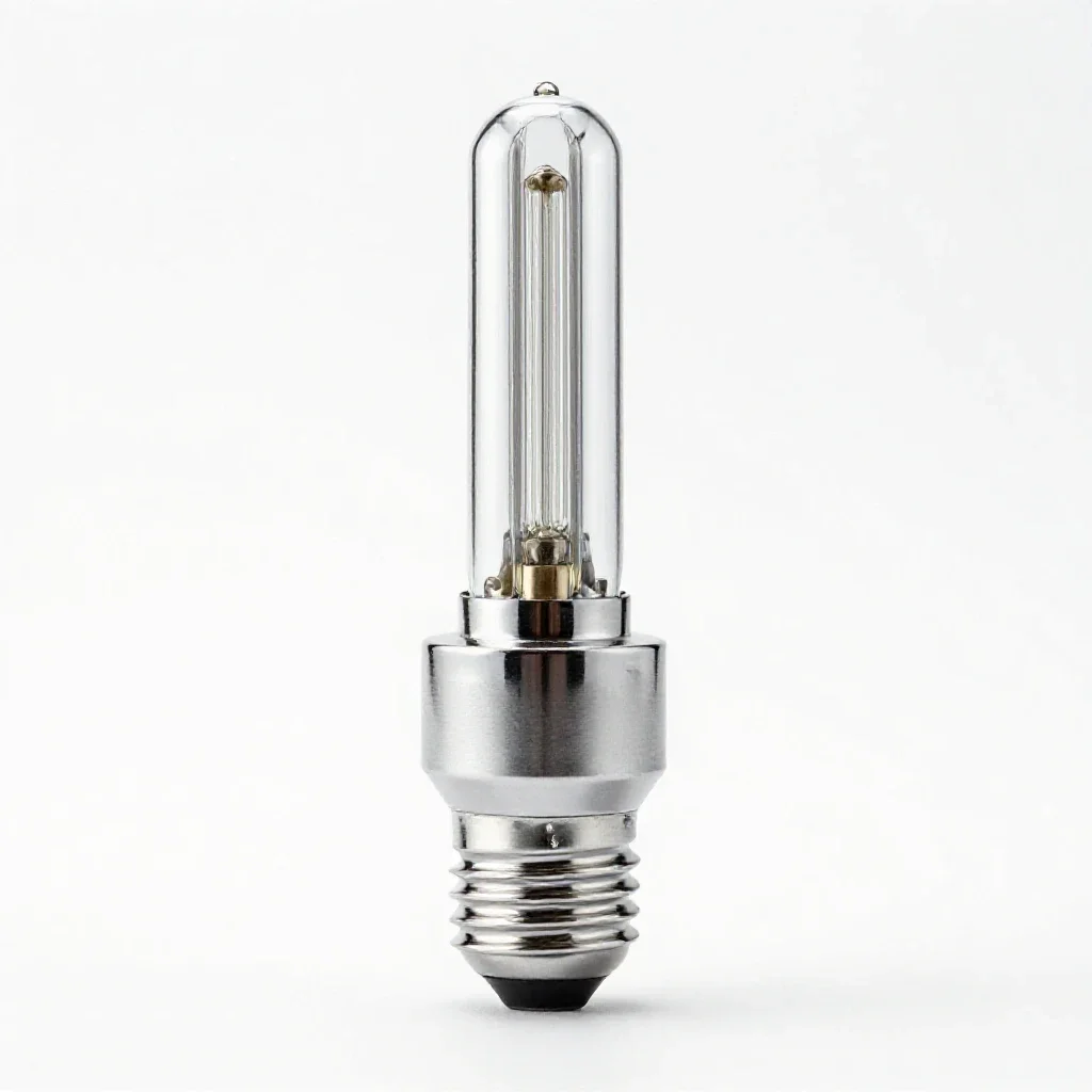 Sodium-vapor lamp isolated on a white background
