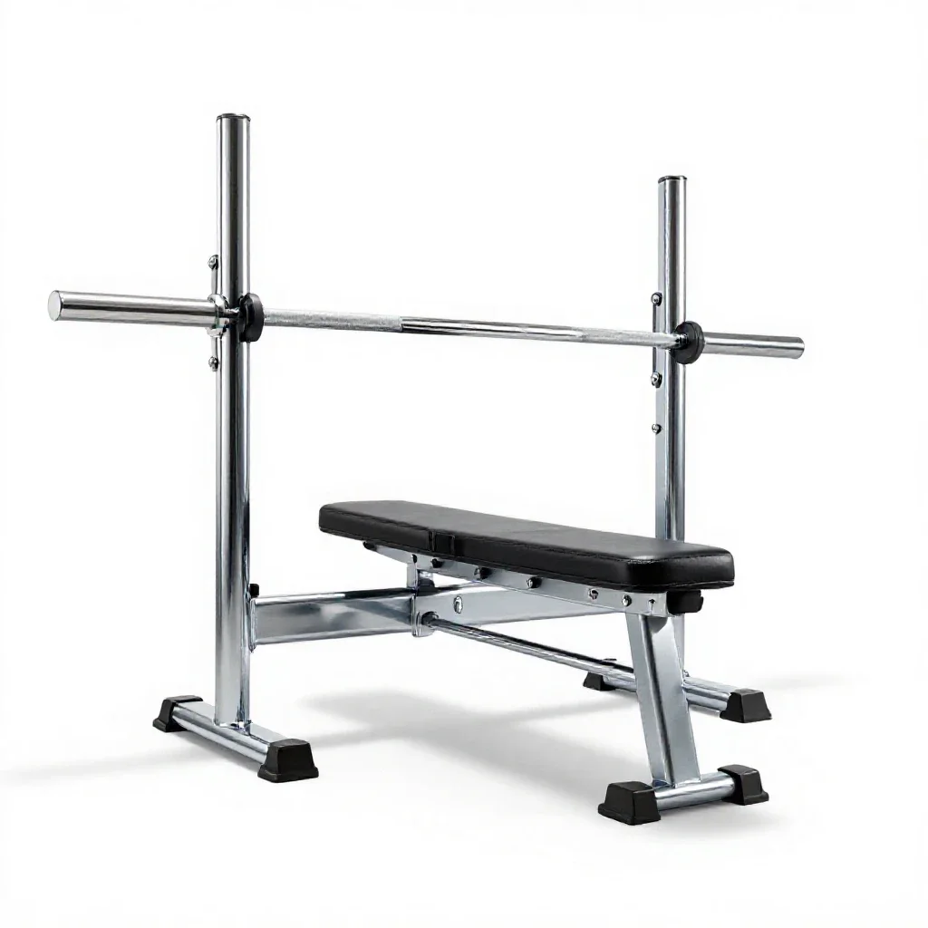 Bench press isolated on a white background