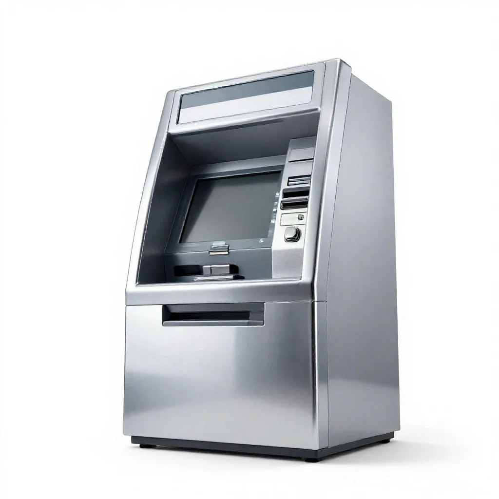 Cash machine isolated on a white background