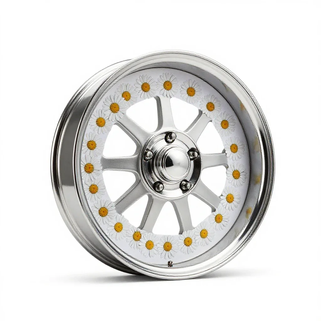 Daisy print wheel isolated on a white background