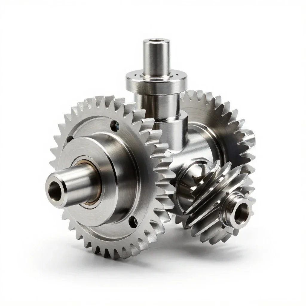 Differential gear isolated on a white background