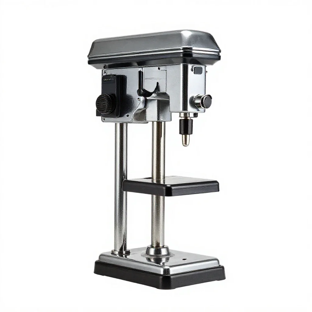 Drill press isolated on a white background
