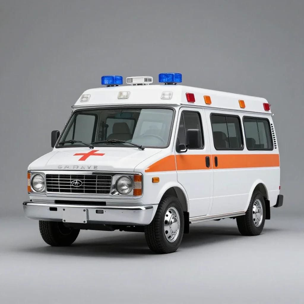 Funny wagon isolated on a white background