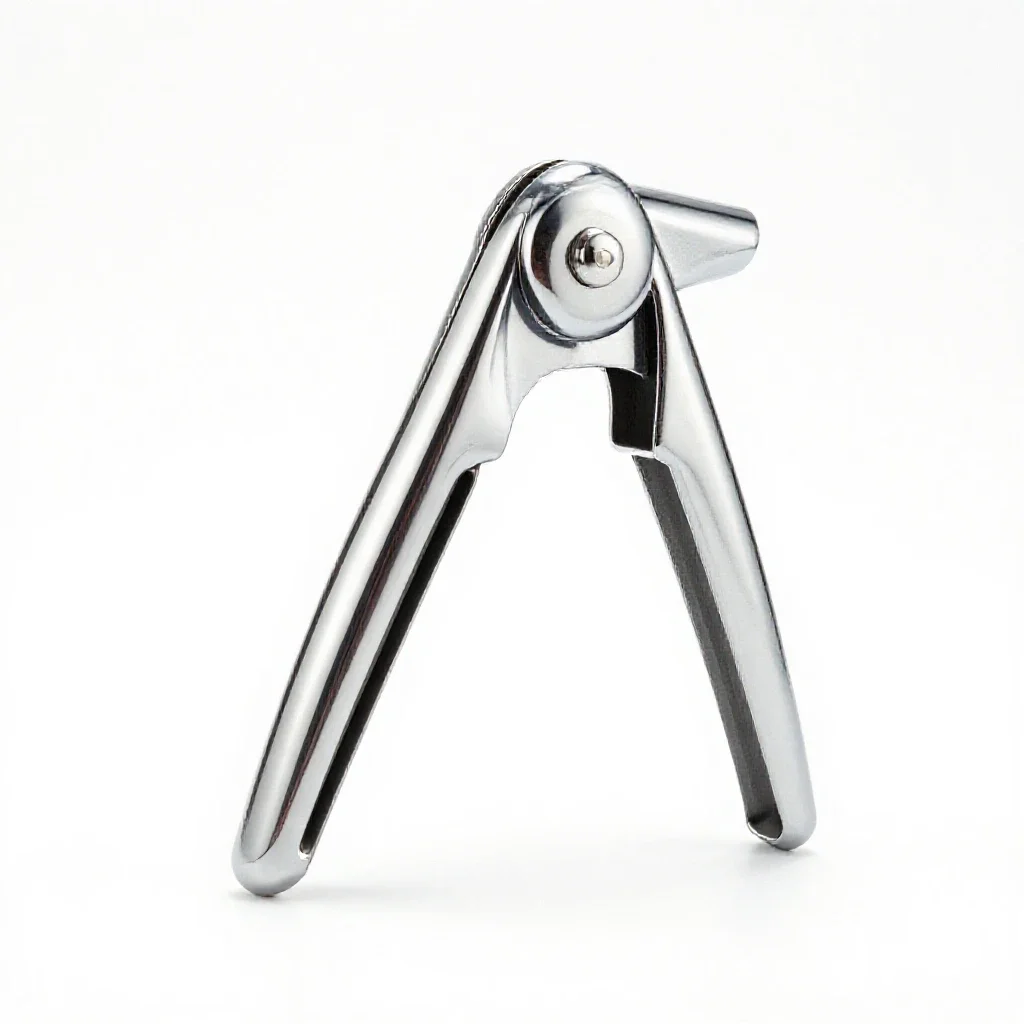 Garlic press isolated on a white background
