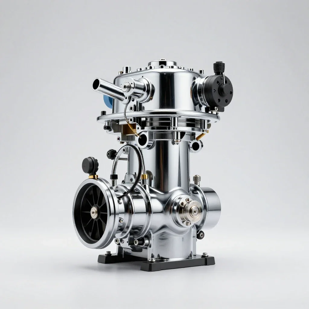 Gas engine isolated on a white background