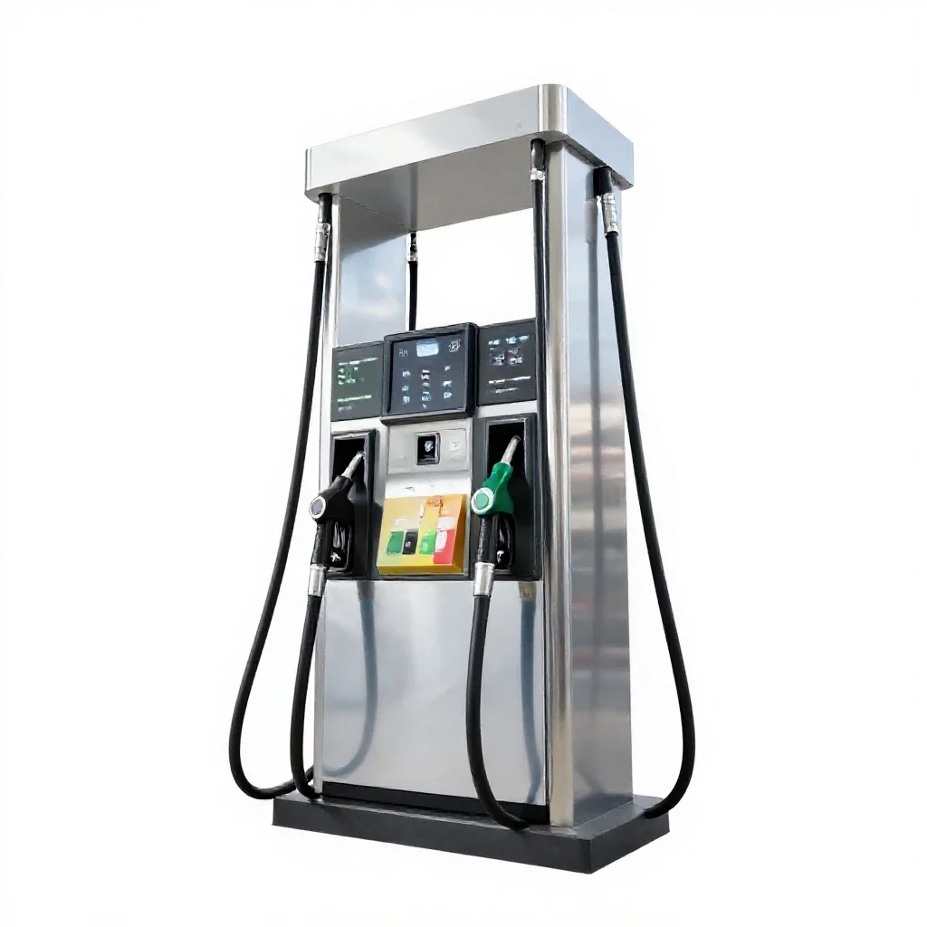 Gas pump isolated on a white background